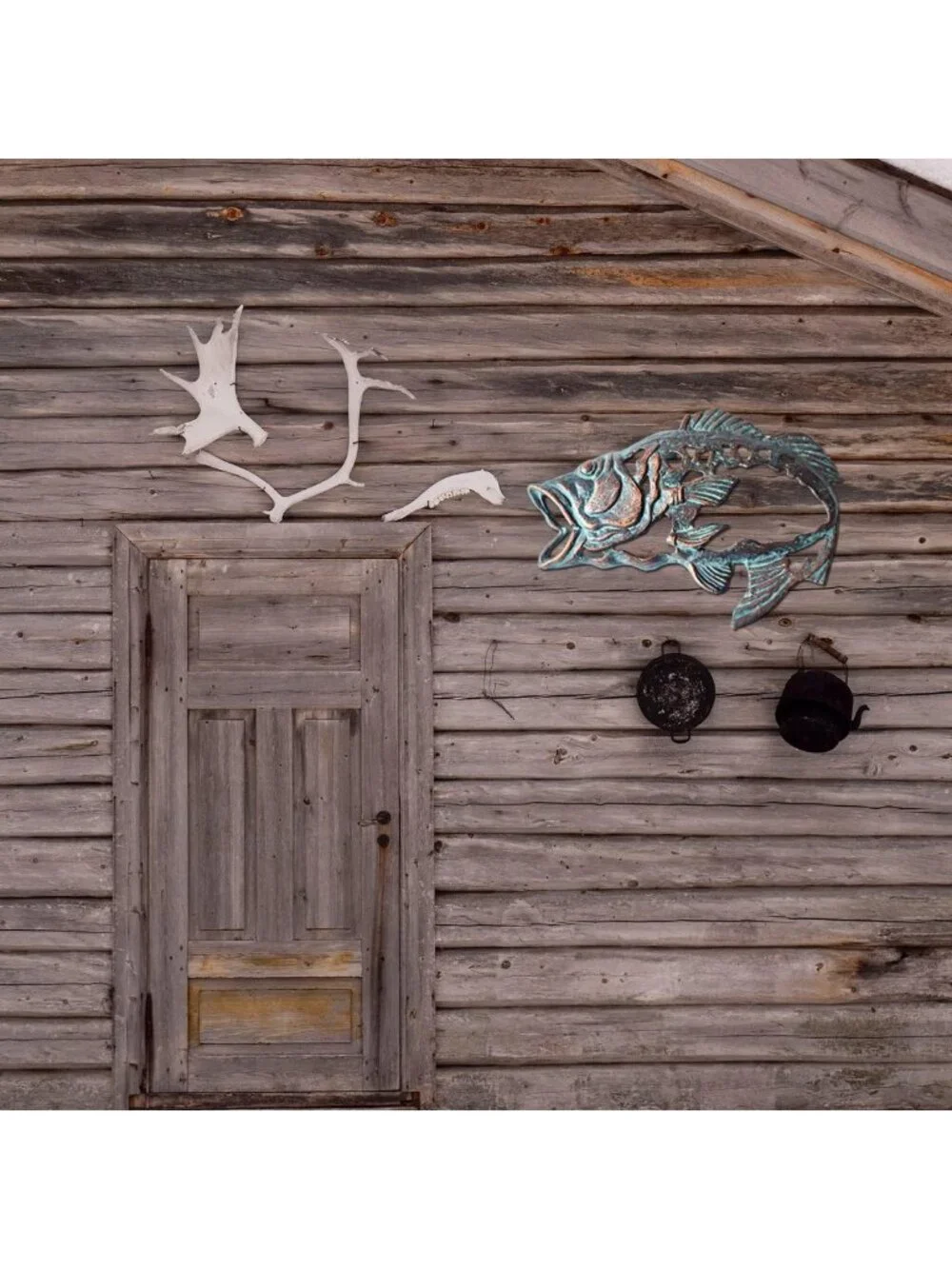 Unique Large Mouth Bass Metal Wall Art - Heavy Duty Fish Decor for Fishing